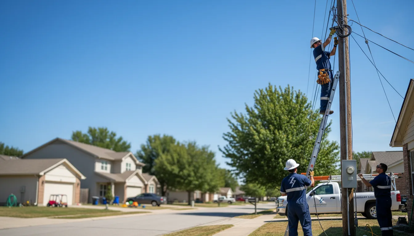 Residential electrician providing installation services in Middleton, ID
